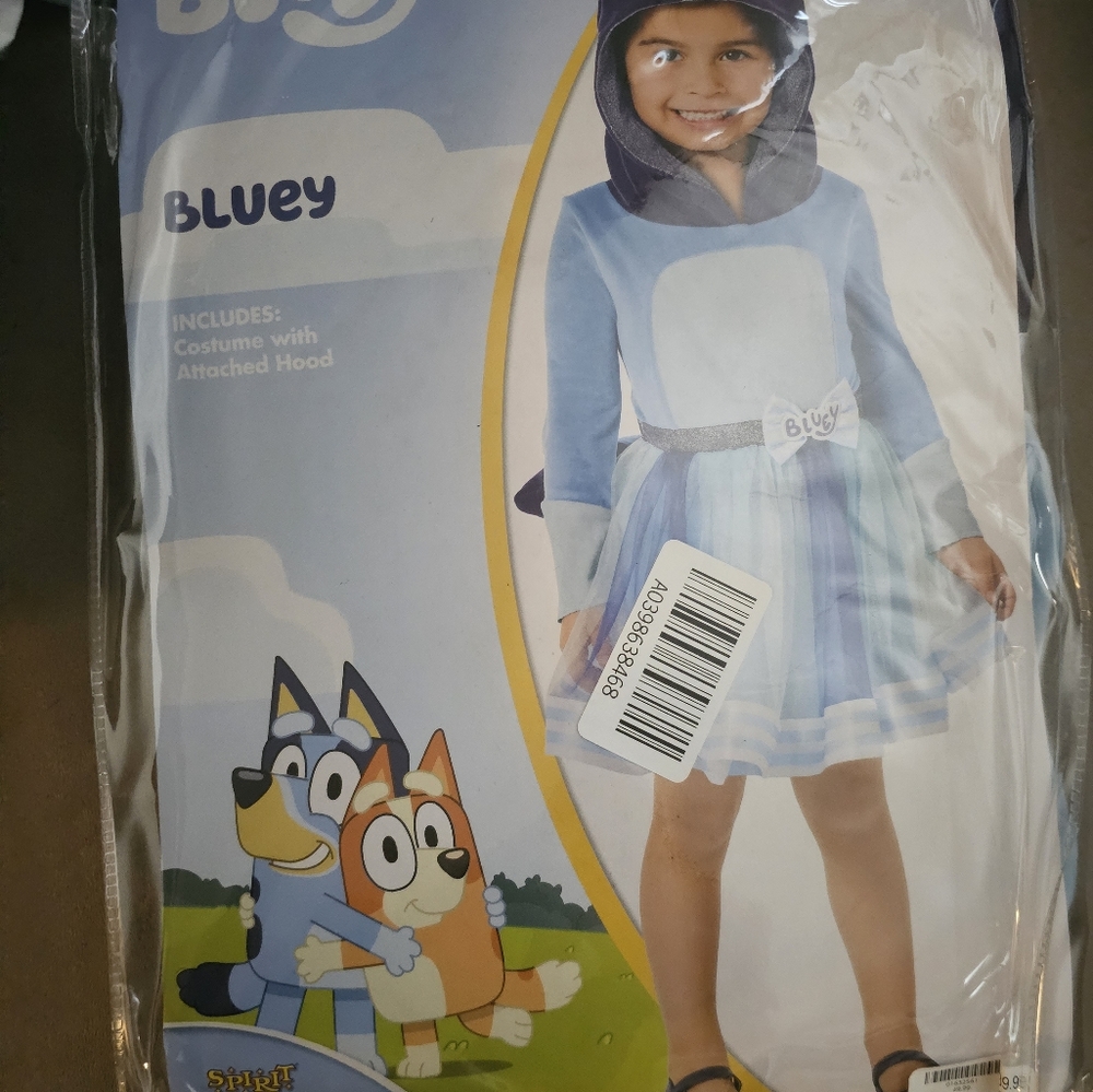 Bluey Costume Dress **New**